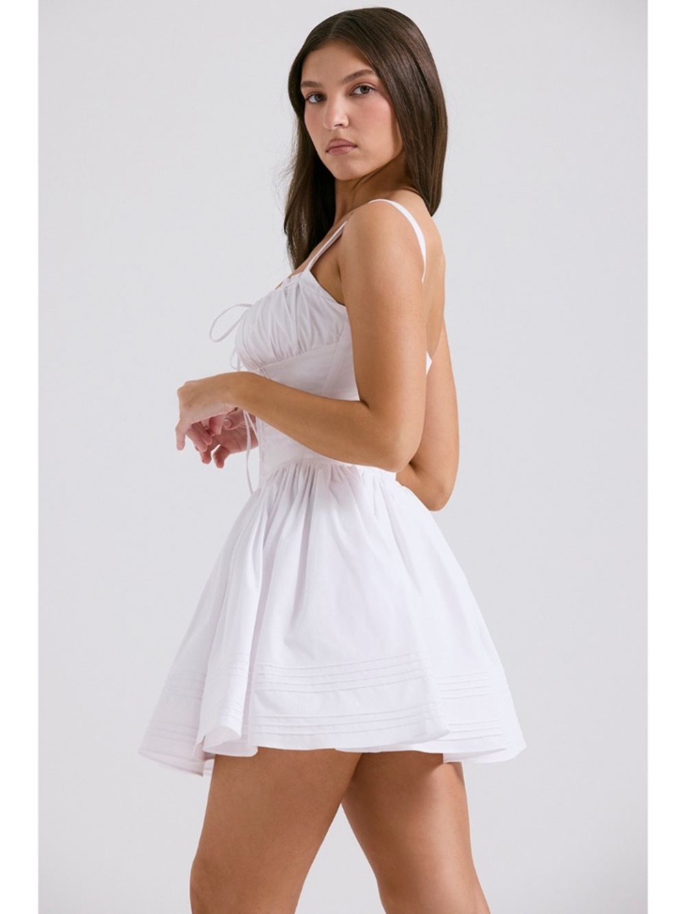 NEW House of CB Natassia Dress White Medium - Picture 9 of 17